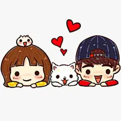 卡通小孩透明底背景PNG素材更多卡通png加qq群:539251738