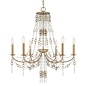 Capital Lighting 4247SA Ava 6 Light Chandelier in Sable