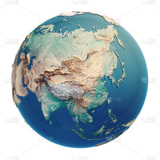 地球,三维图形,中国,喜马拉雅山脉,印度...