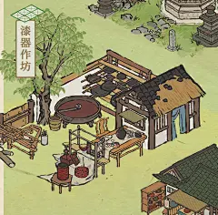 古代医馆小屋家具拆分图片_家具图片素材-花瓣网