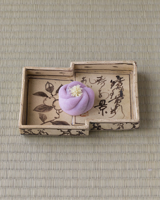 菓 山茶花 緑菴 京都 器 銹絵椿文重色紙形皿尾形乾山作江戸時代