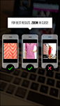 Rent The Runway iPhone coach marks screenshot