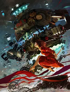 蒸汽朋克(Steampunk)风格插画欣赏