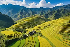 风景如画中国农村乡村田园风情摄影图