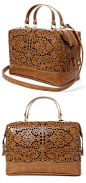 I have this purse and love it! I get so many compliments on it. Cognac Lasercut Tote