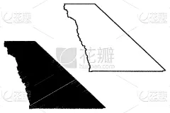 加利福尼亚,英友镇,边界,草图,城市,乱画,自立,剪影