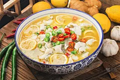 中餐:柠檬鲈鱼片