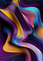 gradient lines flow Colourful  Wallpapers abstract curves curved energy