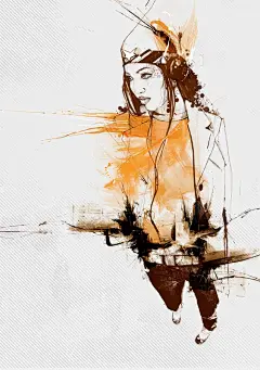 英国插画师Russ Mills手绘线条插画欣赏