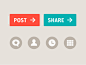 Post Button and Nav Icons
