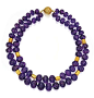 18 KARAT GOLD AND AMETHYST NECKLACE, BULGARI – Sold at Sotheby’s New York in February 2013 for $16,250 USD