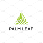 palm leaf triangle logo