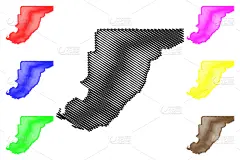 阿拉巴马州,门罗县,国内著名景点,边界,现代,草图,城市,剪影