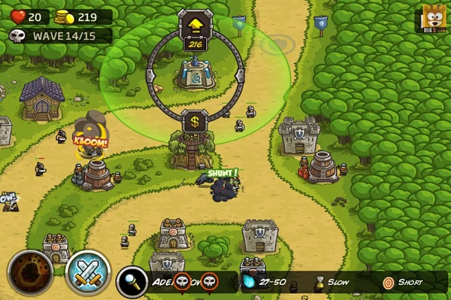 塔防类UI游戏界面《kingdomrush》-花瓣网