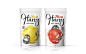 Harvy-Dried-Fruits 手写英文标志LOGO品牌素描水果干零食包装设计案例参考分享欣赏