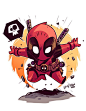 Chibi Deadpool! by DerekLaufman.deviantart.com on @DeviantArt #deadpool: 