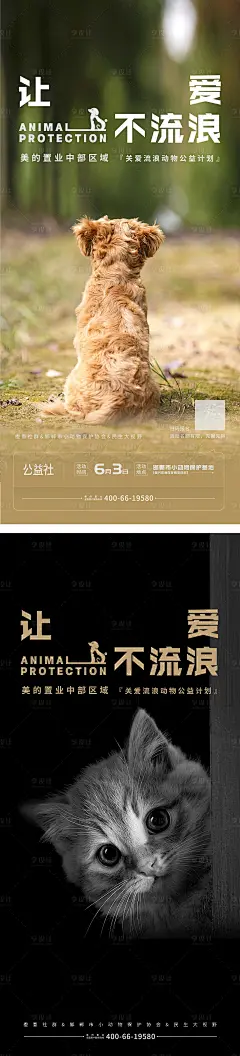 流浪狗公益海报-素材库-sucai1.cn