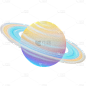 宇宙系列插画风噪点星球贴纸