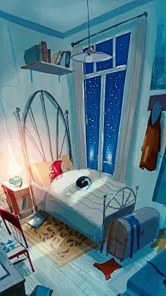 手绘美女插画唯美高清手机壁纸