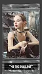 Fashion Plastic style Cool Woman Show Text Quotes Instagram story