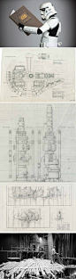 经典电影星球大战『Star Wars』最近推出一本Star Wars "The Blueprints Book"，书中有超过500张图片，主要内容为星战建筑蓝图、插画以及照片，还有来自作家J.W. Rinzler的精彩讲评等等，推荐给学建筑的星战迷们！