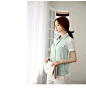 Soneed韩版2014夏装新款女装气质通勤拼色雪纺衫UE2186粹0317券-tmall.com天猫