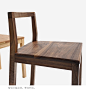 木墨MUMO 不折椅 实木餐椅 红橡木黑胡桃木餐椅 简约全实木家具-淘宝网