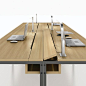 office desk hinged cable cabinetry - Google Search