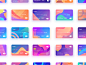 Illustrations : Finaci is a uigradient kit high quality pack of 30 financial debit/credit card component which will accelerate and boost your design process and will help you develop an outstanding experience. This kit is created on such way so that all t
