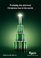 Probably the slimmest Christmas tree in the world, M&C Saatchi Stockholm, Carlsberg, Print, Outdoor, Ads