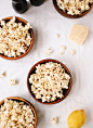 Lemon, parmesan and black pepper popcorn - ... | eye candy