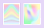 Holographic gradient set Free Vector