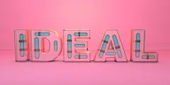 C4D文字 IDEAL 透明灯管文字建模练习