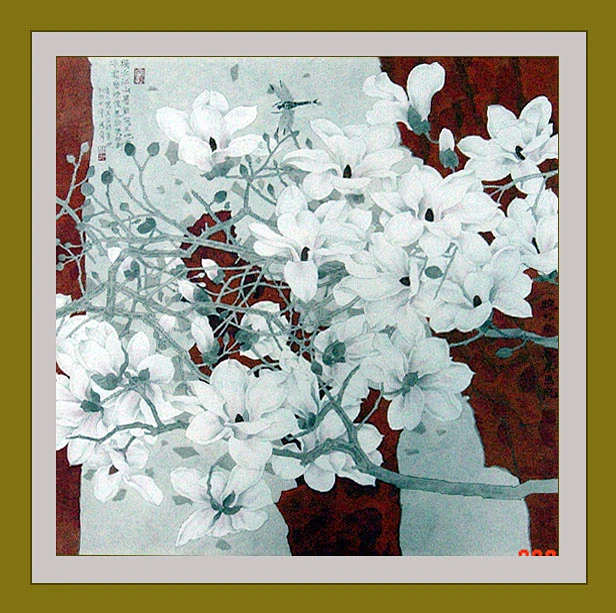 [转载]当代工笔画唯美新势力----莫晓松工笔花鸟-花瓣网