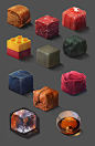 Material Study, Ayhan Aydogan : I have been doing some material study for a class over the past few weeks and I wanted to share them with you guys! for some of them I go stylized and for the other I tried to step out from my comfort zone and paint them in