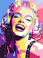 Marylin Monroe WPAP by iwanuwun on deviantART  | This image first pinned to Marilyn Monroe Art board, here: http://pinterest.com/fairbanksgrafix/marilyn-monroe-art/ || #Art #MarilynMonroe