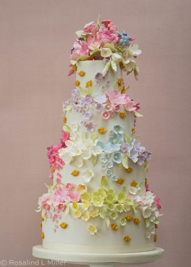 婚礼蛋糕：花