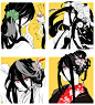 Tags: Anime, Kouen Kyoro, Super Danganronpa 2, Kamukura Izuru, Hinata Hajime, Mouth Hold, Hair Up