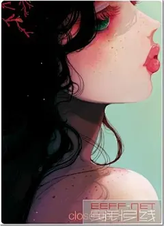 忧郁的美—法国艺术家Ludovic Jacqz插画
