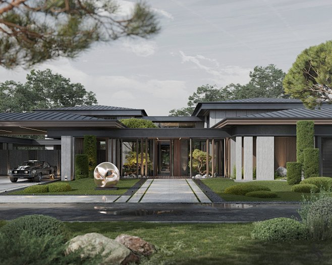 Mansion with a hidde...
