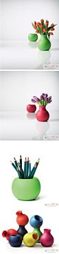 丹麦 时尚软花瓶-橡胶大花瓶