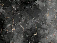 金大理石纹理设计海报，宣传册，请柬，封面书，目录。豪华抽象背景酒精墨技法黑与金。向量