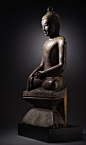 缅甸十五世纪的木制佛造像
来自Los Angeles County Museum of Art的收藏 ​​​​