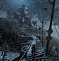 Mines - Russian Base Hub - Rise of the Tomb Raider, Mark Castanon : One of my favorite areas of the Russian Base Hub in Rise of the Tomb Raider. This area had a lot of vertical traversal, and really felt rickety and dangerous.