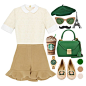 A fashion look from May 2014 featuring lace blouse, frilly shorts and Charlotte Olympia. Browse and shop related looks.