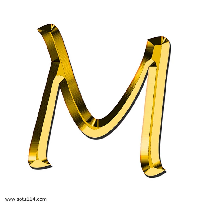 字母M PNG图片png免抠元素PPT元素背景装饰免扣图片