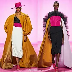 秀场终于出现多元化审美倾向的模特了~~！
Fall 2020 collection designed csiriano
hg时装插画超话 GeerWong超话 ​​​​