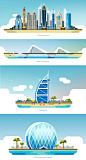 Etihad airlines Illustration Project : Etihad airlines flat Illustration Project   by Beresnev.design