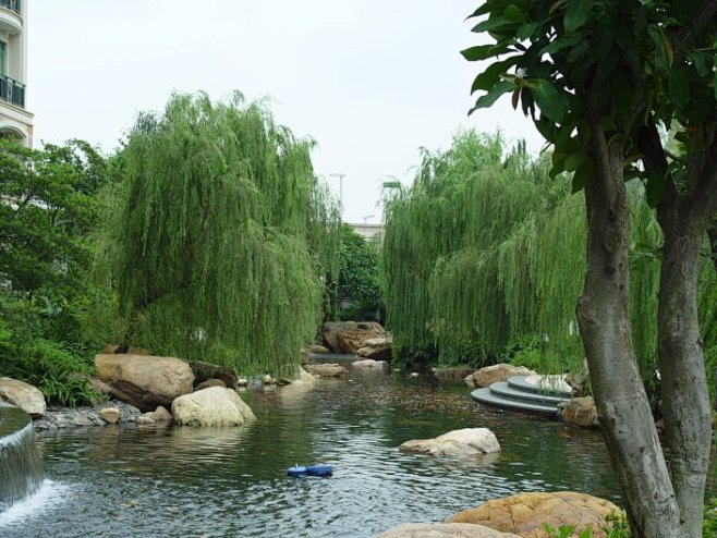 广州星河湾 溪流湖泊 小区景观 景观设计...