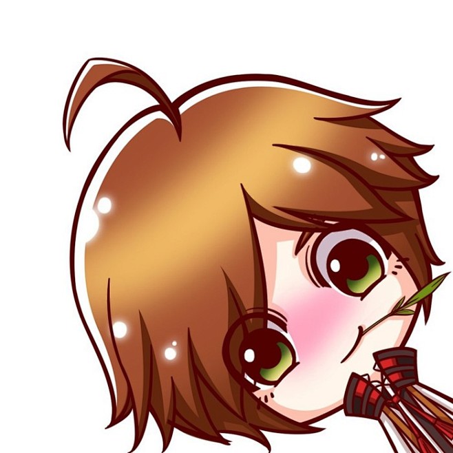 王者荣耀q版五黑表情头像李白